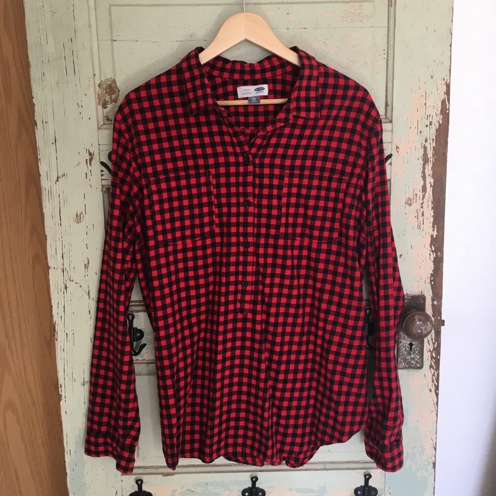Red Buffalo Half Button-Down Shirt XXL Tall